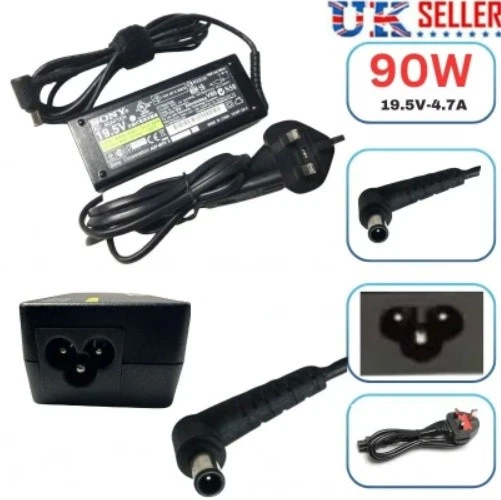 19.5V 4.7A 90W 6.5*4.4mm Charger AC Laptop Adapter For Sony Vaio PCG-61511L UK - Image 1 of 4