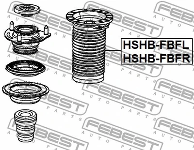 Amortiguador delantero bota FEBEST 2012-2016 HSHB-FBFL Foto 1 de 2