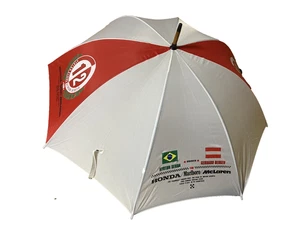 Paraguas Marlboro McLaren Honda Fórmula 1 Ayrton Senna Berger Blanco Rojo De Colección - Imagen 1 de 17