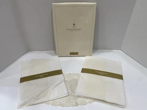NIB Vtg 2 Pair Victoria Secret Hosiery Nylon Sheer Stockings Thigh Hi Cream Long - Picture 1 of 6