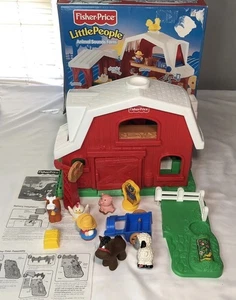 1999 FP Fisher Price Scheune Little People Tiergeräusche Bauernhof mit Box #72791 - Bild 1 von 24