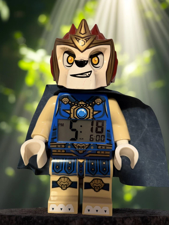 LEGO Kids Legends of Chima Laval 10" Tall Minifigure Alarm Clock Working  - Image 1 of 1