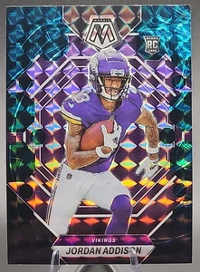 2023 Panini Mosaic Jordan Addison Rookie RC Genesis Prizm Minnesota Vikings SSP - Picture 1 of 2
