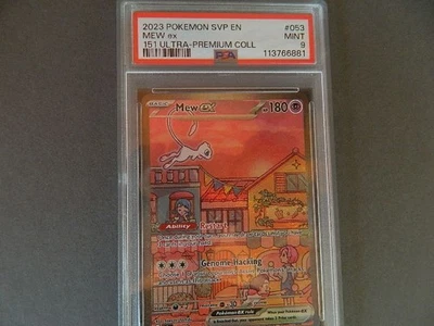Mew ex Pokemon  053 Sv: Scarlet & Violet Promo Cards HoloPSA 9 - Image 1 of 3