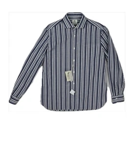 Luigo Borrelli Men's Slim Cotton Stripe Shirt Size L NEW $395 - Picture 1 of 8