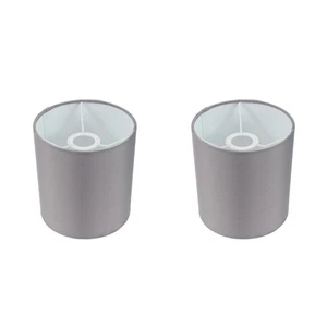 2pcs Fabric Lamp Shade for Table Lamps - Rustic Small Lampshade - Cylindrical - Picture 1 of 12
