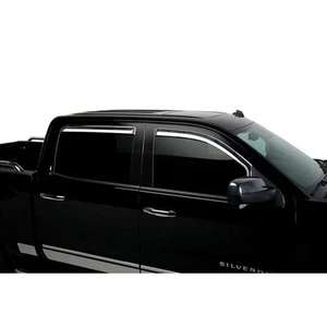 4pc Chrome ABS Window Visor Set for 2014 GMC Sierra LD 4DR Crew Cab by PUTCO - Picture 1 of 3