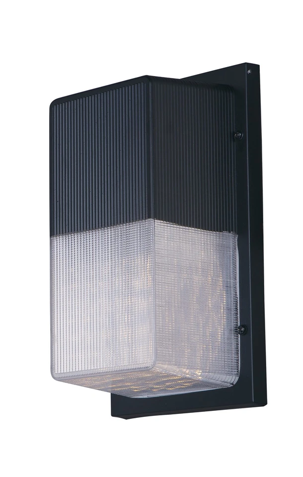 Aplique de pared transparente Maxim Lighting Wall Pak 10,5" en negro Foto 1 de 1