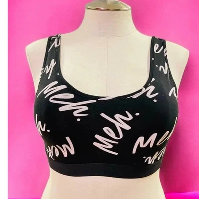 Sujetador Bralette Torrid 3 (3X) Cuello Redondo MEH Sin Forro Inalámbrico Negro Mezcla de Algodón  Foto 1 de 2