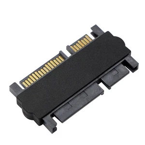SATA 22Pin 7+15 Male To 22Pin 7+15 Male Extension Convertor Straight Adapter - Picture 1 of 10