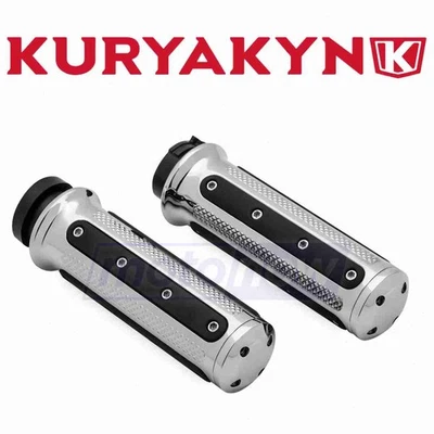 Kuryakyn Heavy TBW Industry Grips for 2008-2009 Harley Davidson FLTR Road yq - Image 1 of 4