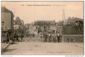 CPA 77 - LAGNY THORIGNY POMPONNE - LE PASSAGE A NIVEAU, UNE LOCOMOTIVE - Imagen 1 de 1