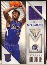 2013-14 Panini Titanium Jerseys /325 Ben McLemore #27 Rookie RC Relic Kings
