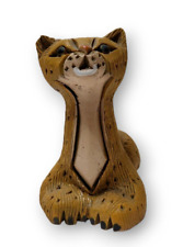 Vtg Cheetah Big Cat Sculpted Figurine #85 Artesania Rinconada Retired Handmade