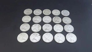 2: 20 x Genuine EF Condition Australian 1966 Round 50c Silver Coins 266.2g Aust - Picture 1 of 16