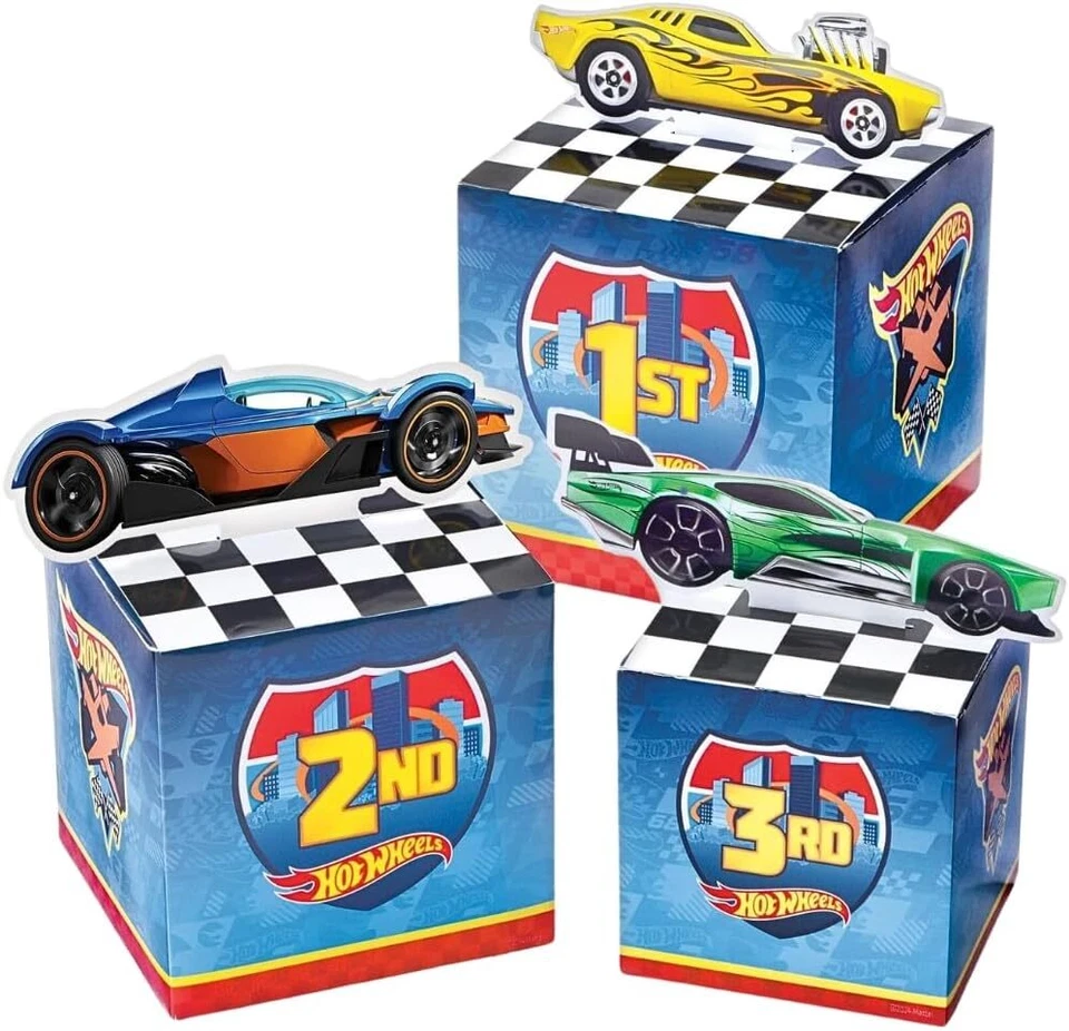 Hot Wheels Race Car Toy Vehicle Birthday Party Decoration Table Centerpiece Kit - Image 1 of 1