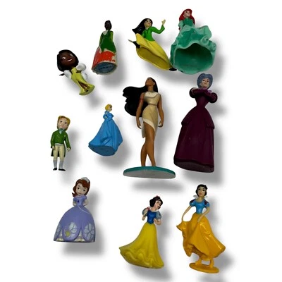 Lote de figuras de princesas Disney PVC adorno de pasteles Cenicienta Ariel jazmín y más Foto 1 de 2