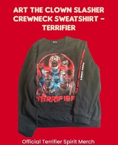 Art the Clown Slasher LARGE Sweatshirt mit Rundhalsausschnitt offizielle Marke Terrifier Spirit - Bild 1 von 2