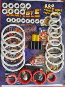 FLIPPER.DATA EAST-WWF ROYALE RUMBLE -KIT ELASTIQUES-PINBALL RUBBER KIT - Imagen 1 de 3