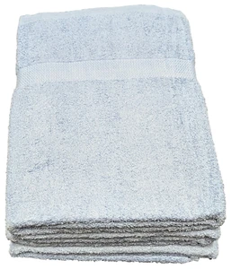 2 Pack Beach Pool Spa Towels Solid Porcelain Blue 100% Cotton 36" x 68" - Picture 1 of 3
