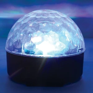 QTX Moonglow Rotating LED Multi Colour Disco Ball Party Light Tabletop Effect - Picture 1 of 6