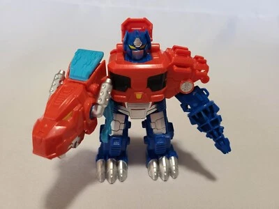 Playskool Transformers Rescue Bots OPTIMUS PRIME Dino Bot T-Rex 5" Action Figure - Image 1 of 2