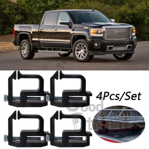 For GMC Sierra 1500 2500 3500 4Pcs Truck Cap Topper Camper Shell Mounting Clamps - Picture 1 of 13