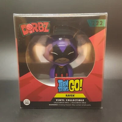 FIGURA DE VINIL FUNKO DORBZ TEEN TITANS GO RAVEN #222 + PROTETOR GRÁTIS - Imagem 1 de 4