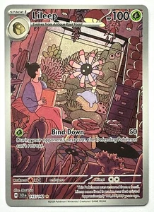Lileep 145/142 Pokemon TCG - Sv07: Stellar Crown Illustration Rare Full Art - NM - Picture 1 of 2