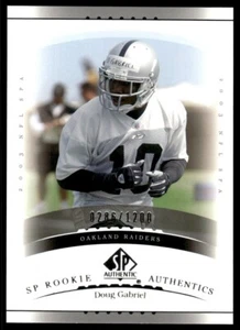 2003 SP Authentic Doug Gabriel Rookie 0286/1200 Oakland Raiders #185 R46 - Picture 1 of 2