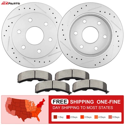 FOR CHEVROLET GMC K1500 K2500 BLAZER TAHOE YUKON FRONT DISC ROTORS + BRAKE PADS - Изображение 1 из 4