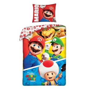 Super Mario Toma Funda Edredón Individual Juego Talla Ue 100% Algodón 2-in-1 Con - Imagen 1 de 1