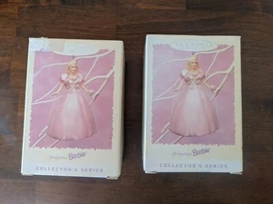 (2) LOT Springtime Barbie Ornament - 1996 - Eastern Collection - Hallmark Keepsake - Bild 1 von 5