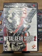 Metal Gear Solid 2 Sons of Liberty (PlayStation 2 PS2 2001) Complete w/ Manual