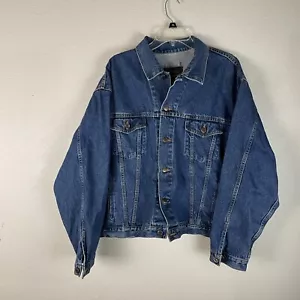 ID Wear Denim Jacket Vintage Los Angeles Service Unit Size XL - Picture 1 of 9