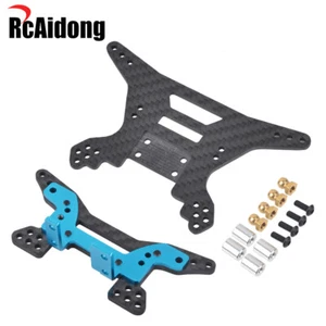 Amortiguadores traseros delanteros de fibra de carbono torre/amortiguador estancia para kit de impacto oscuro Tamiya DF03 - Imagen 1 de 5