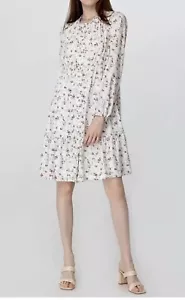 Vestido para mujer Frye con volantes cuello botón delantero cabaña hada Ditsy mediano - Imagen 1 de 9