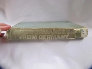Vintage German Cars Book Performance Cars of Germany Hardcover 1966 - Picture 1 of 11