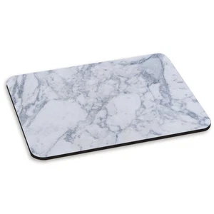 Blanc & Gris Classique Marbre Motif Effet Pierre Tapis De Souris PC Ordinateur - Photo 1/1