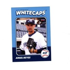 Angel Reyes 2022 West Michigan Whitecaps team set card Bayamon Puerto Rico