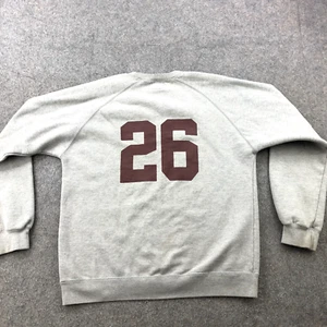 Vintage American Eagle Sweatshirt Men Medium Gray Spell Out Crewneck #26 Y2K - Picture 1 of 14