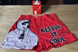 Coca Cola POLAR BEAR HOLIDAY Men's SLEEP SHORTS - NEW - 'KEEPIN' IT COOL' LARGE - Picture 1 of 7