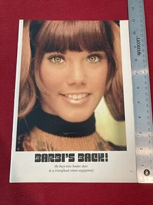 Actriz Barbi Benton 7 páginas 1972 artículo impreso ilustrado - Imagen 1 de 5