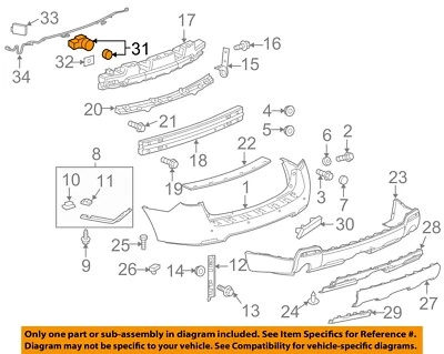 Sensor de proximidad inversa de respaldo de ayuda de estacionamiento GM OEM 92229605 Foto 1 de 2