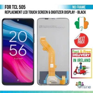 For TCL 505 LCD Touch Screen Digitizer Assembly Replacement – No Frame | (Black) - Zdjęcie 1 z 5