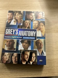 Grey’s Anatomy: The Complete Eighth Season DVD Set New Bonus Features Sealed - Picture 1 of 2