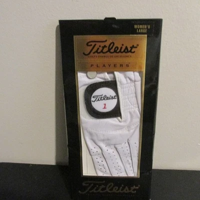 Guante de golf Titleist de cuero para mujer.  Mujer Grande.  Mano izquierda.  NUEVO Foto 1 de 3