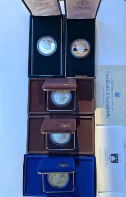 United States Constitution (1), Congressional (2), and Eisenhower (2) Coin sets  - Image 1 of 2