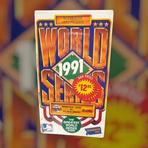 World Series 1991 VHS Sports Baseball Minnesota Twins vs Atlanta Braves - Picture 1 of 2
