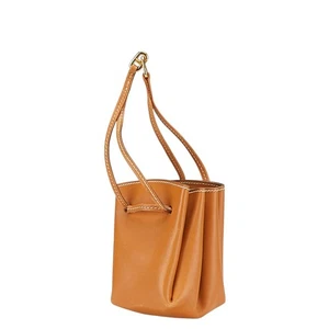 Hermes Vespa Pouch Brown Leather Small Handbag Women's 7 × 9 × 6 with None - Picture 1 of 9